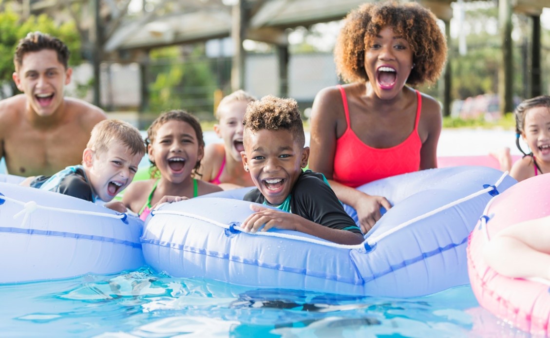 Kids Pool Party Stock Illustration - Download Image Now - Pool